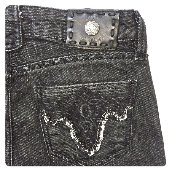 Antik Denim Black Low Rise Straight Jeans. Sz.26 - Picture 1 of 8